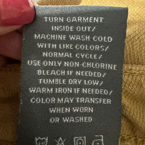 Torrid Feel The Fit 20R Tan Brown Stretch Denim Button Fly Cropped Raw Hem Pants - Picture 15 of 16